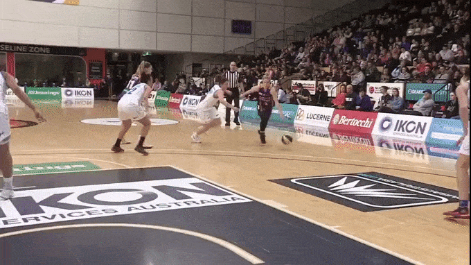 Brittany Smart takes it to the hoop.