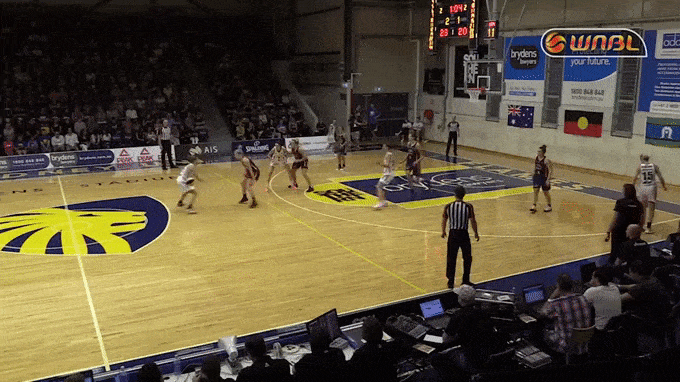 "Jen is out there changing every single shot". Jen Hamson was the competition's leading shot-blocker.