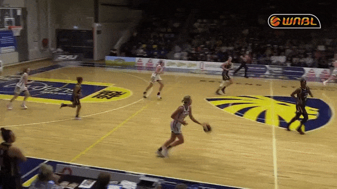 Blicavs drives against finals foe Asia Taylor.